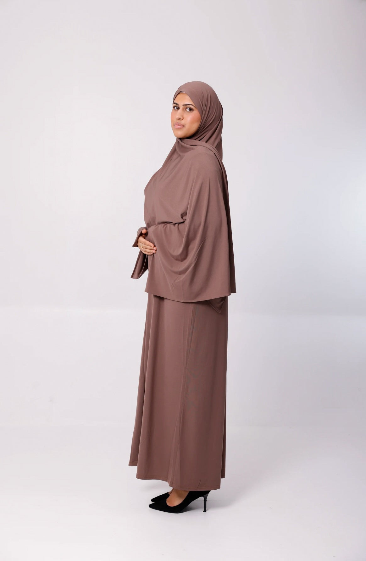 Kaki Premium Jersey Hijab