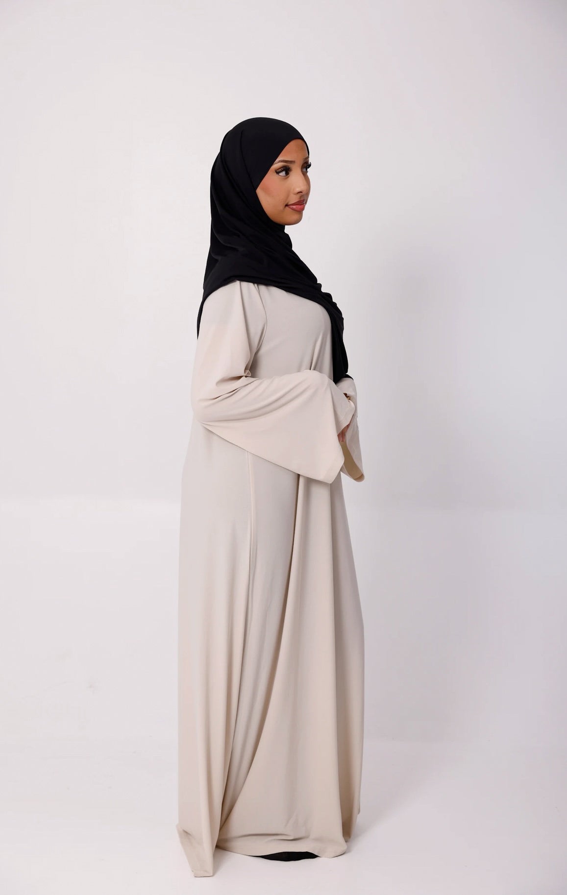 Black Liquid Jersey Hijab