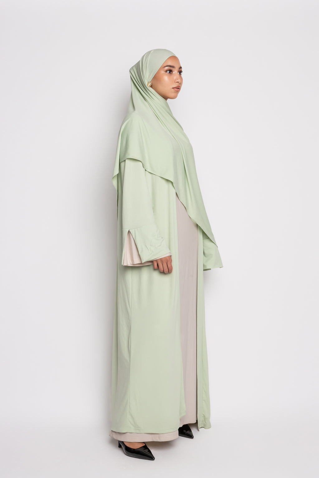 Misty Green OPEN ABAYA