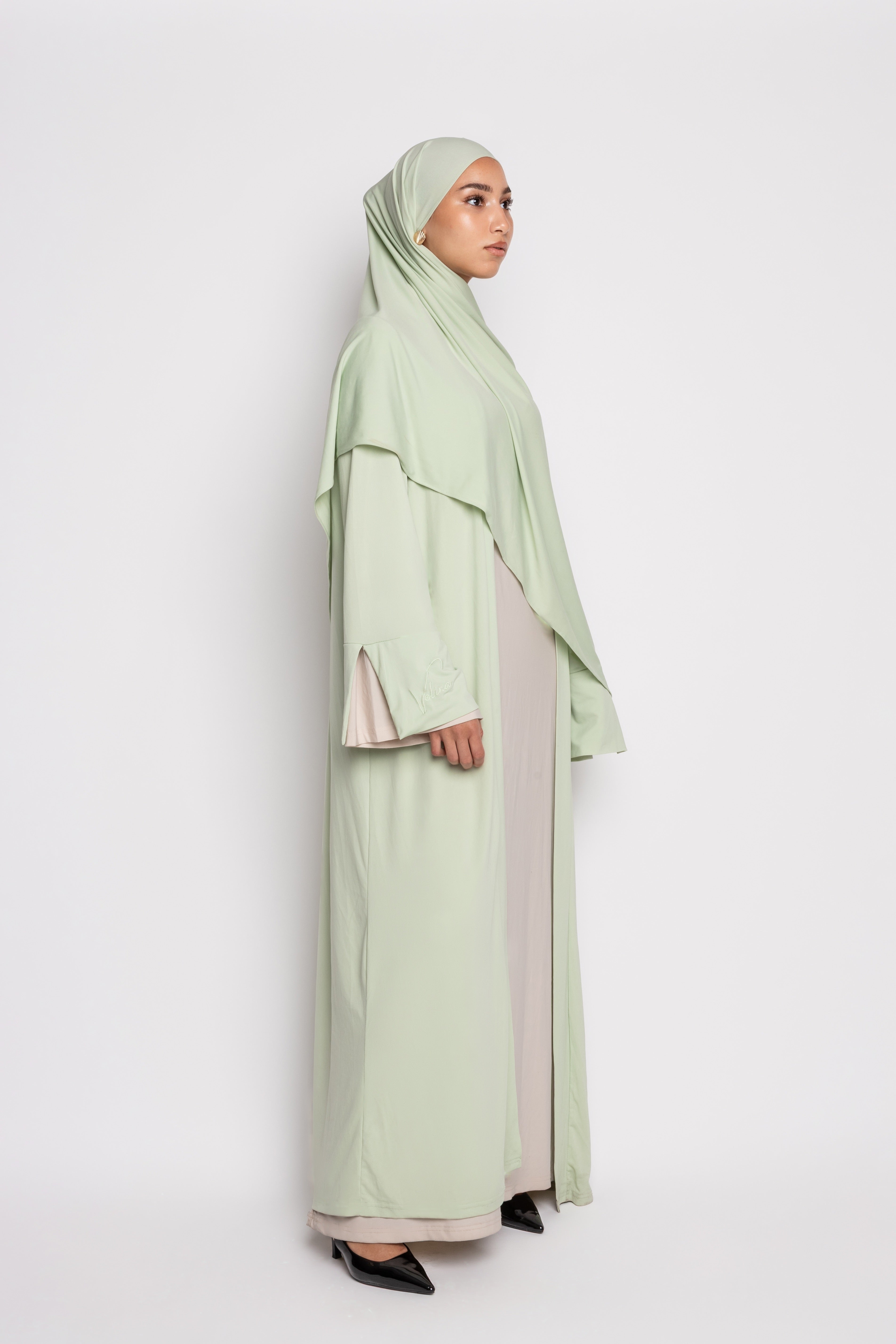Misty Green OPEN ABAYA