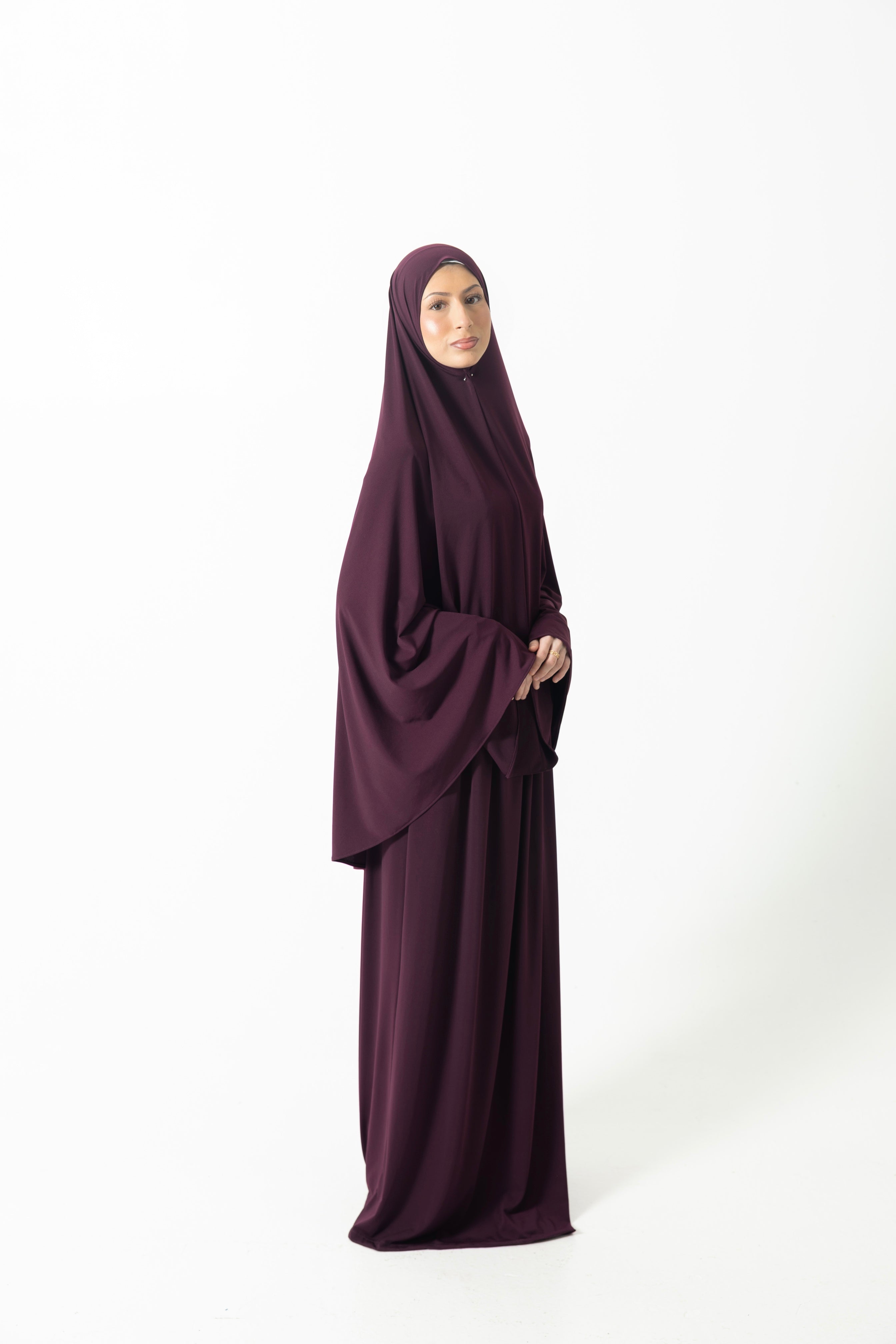 Khimar set Soft Burgundy