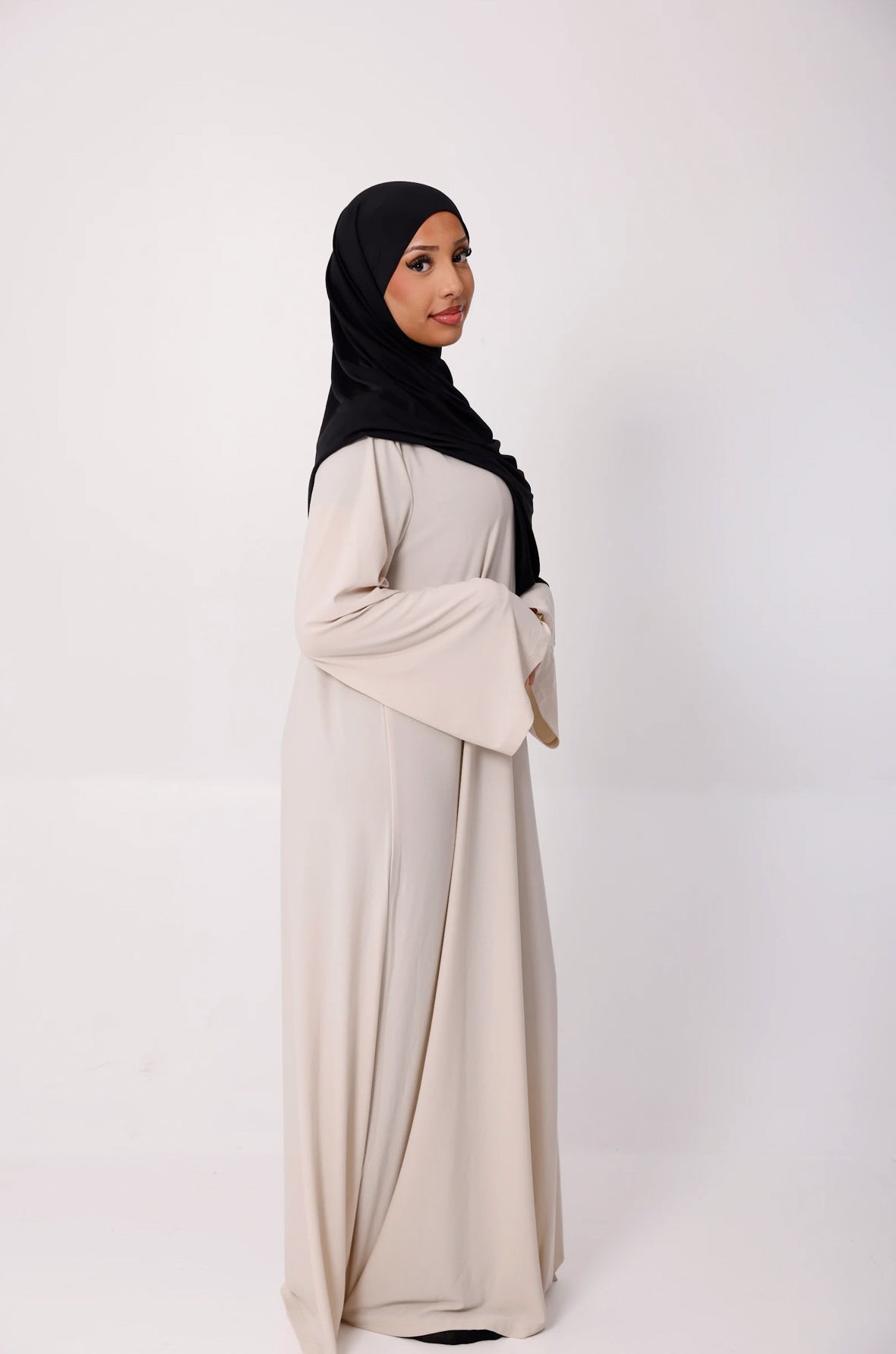 Black Liquid Jersey Hijab