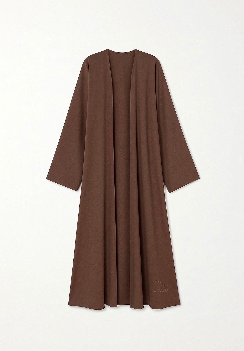 Open Abaya Kaki