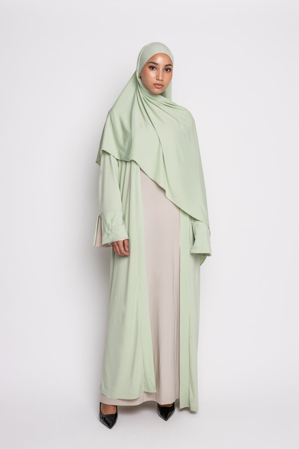 Misty Green OPEN ABAYA