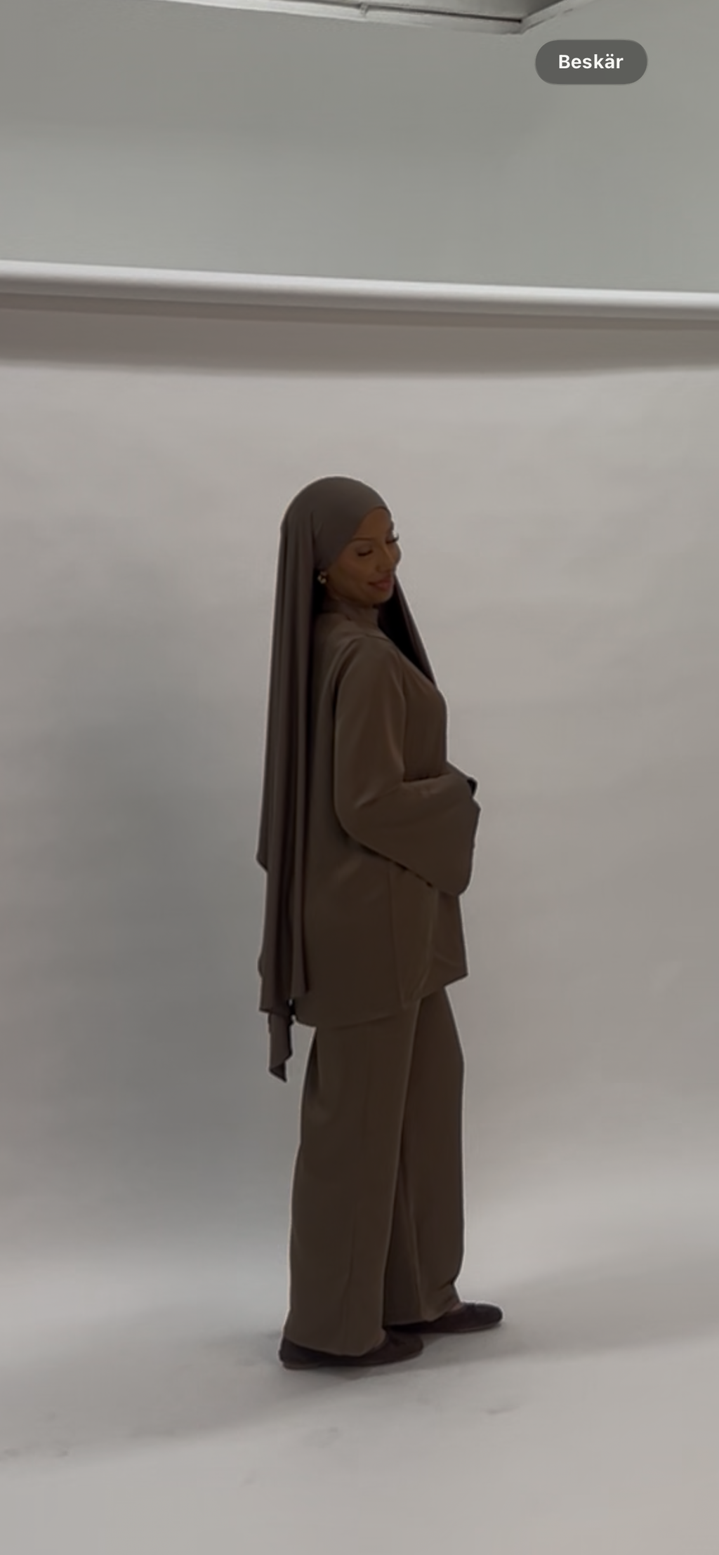 Satin set BRONZE BROWN