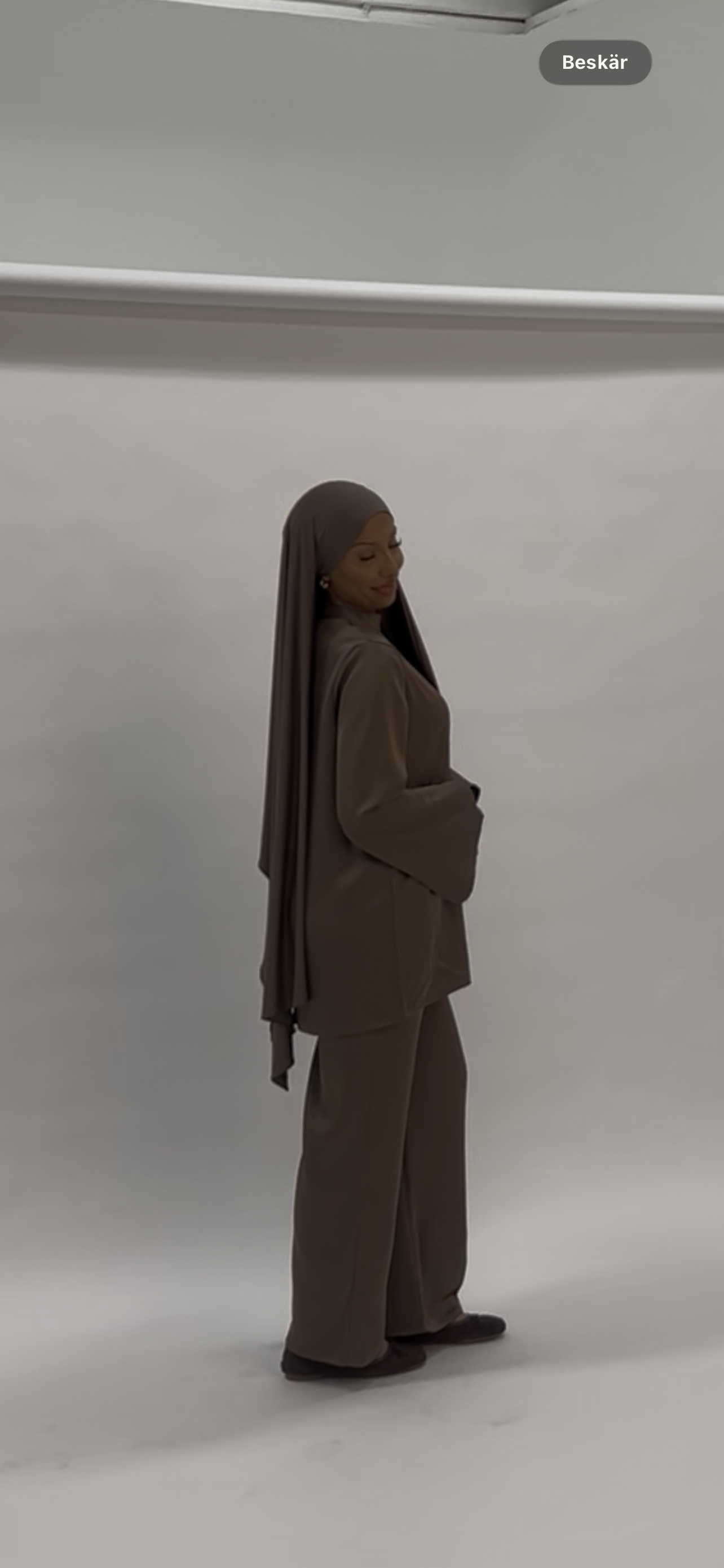 Satin set BRONZE BROWN