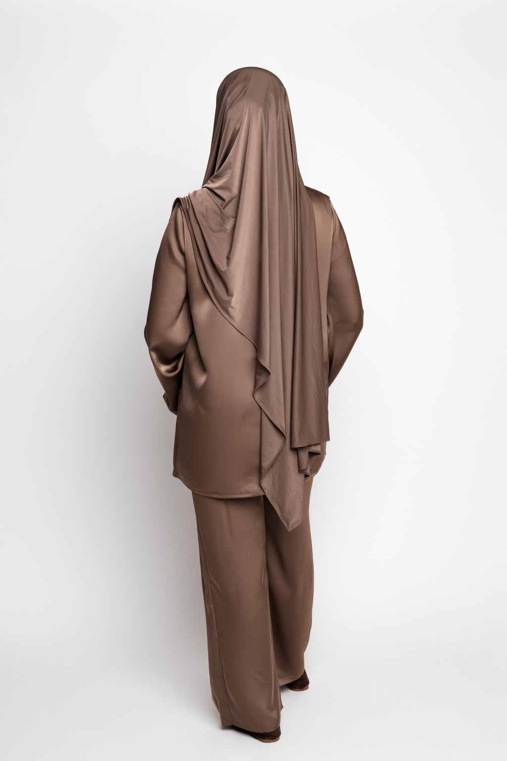 Satin set BRONZE BROWN