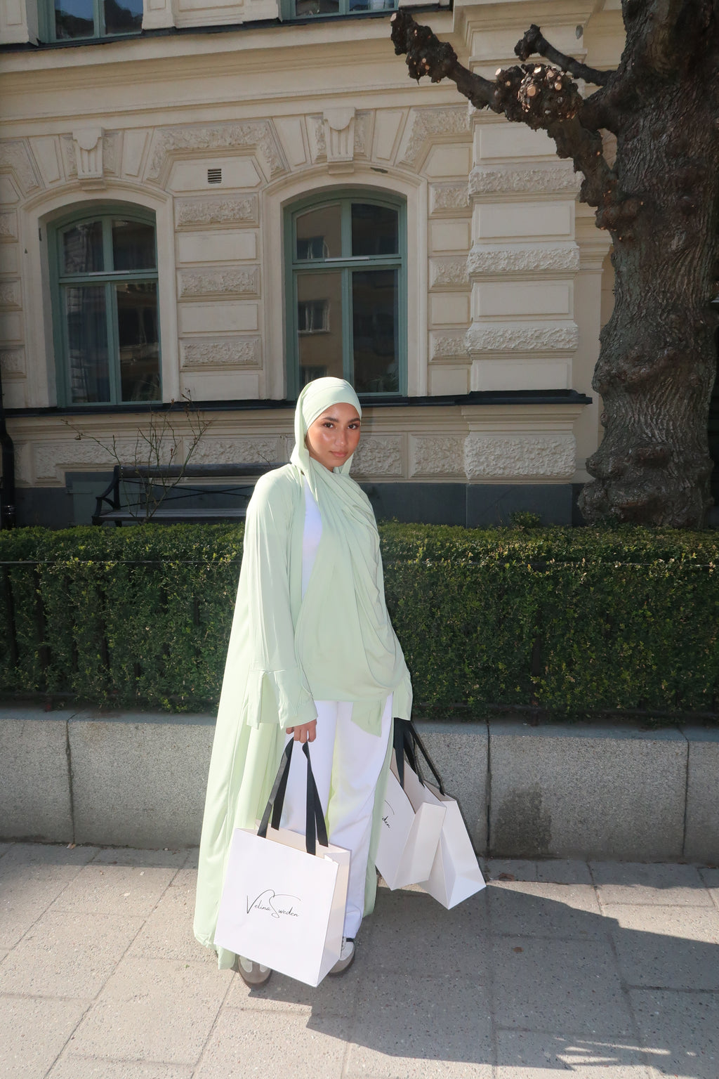 Misty Green OPEN ABAYA