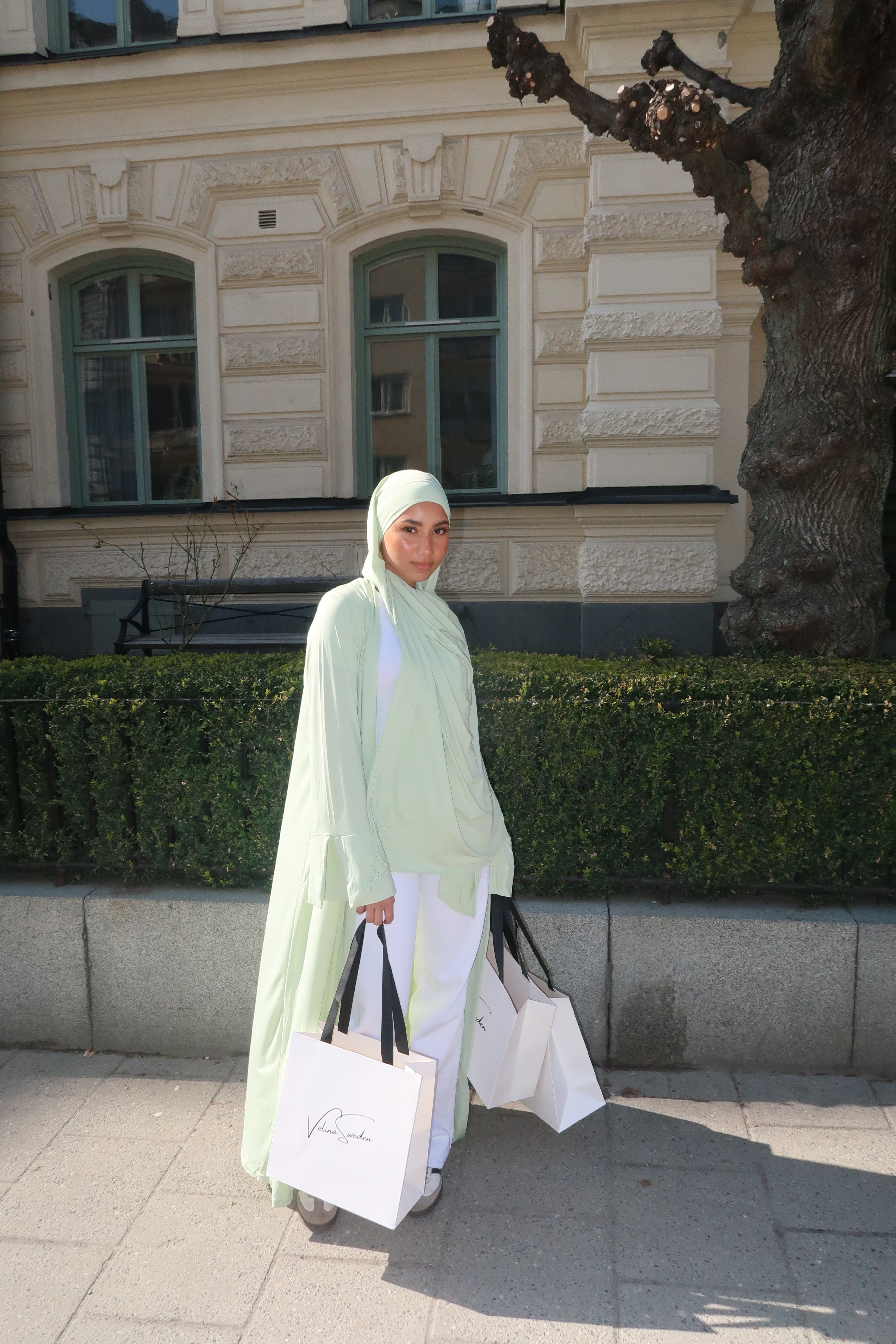 Misty Green OPEN ABAYA